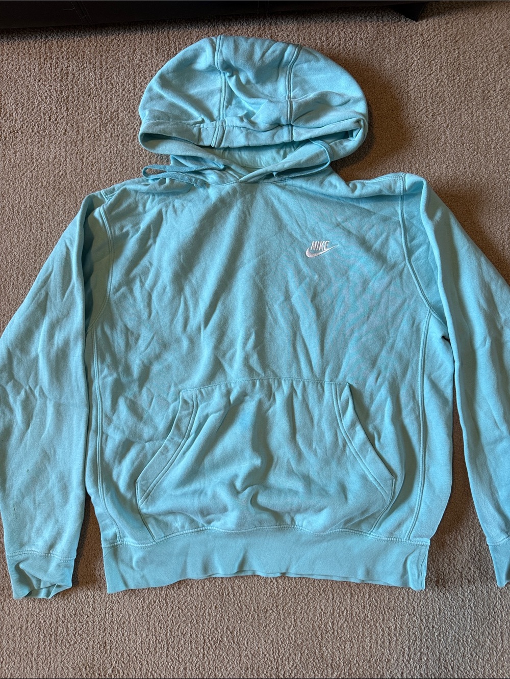 Nike Aqua Pullover Hoodie with Small Swoosh